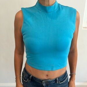 Staid Blue Top